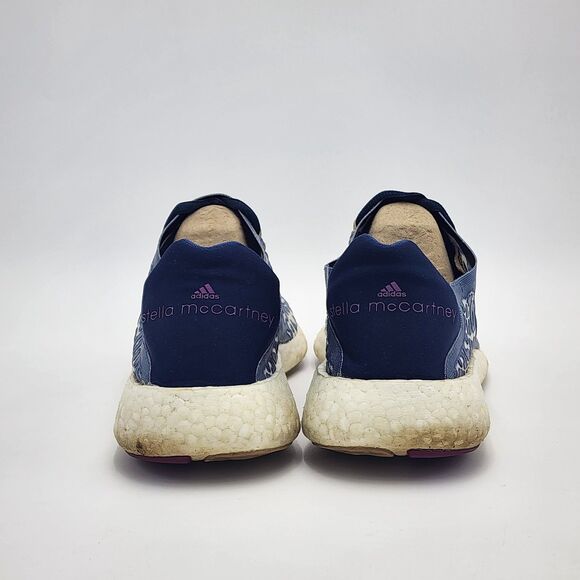 Adidas by Stella McCartney Pure Boost Mesh Sneakers Blue Leopard Size 8.5 - Picture 5 of 8